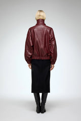 VSP - May - Bordeaux Leather Jacket