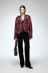 VSP - Ruby - Bordeaux Leather Jacket