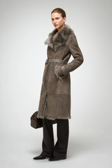 VSP - Lyza - Toscana Stone Shearling Coat