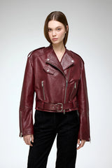 VSP - Ruby - Bordeaux Leather Jacket