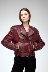 VSP - Ruby - Bordeaux Leather Jacket