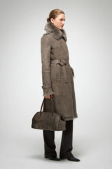 VSP - Lyza - Toscana Stone Shearling Coat