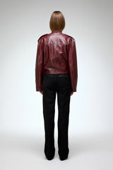 VSP - Ruby - Bordeaux Leather Jacket