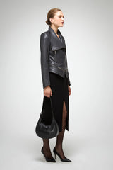 VSP - Marcela - Anthracite Leather Jacket