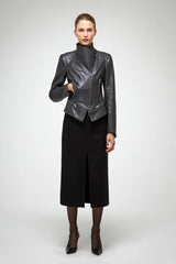 VSP - Marcela - Anthracite Leather Jacket
