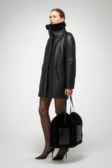 VSP - Prescillia - Black Shearling Coat