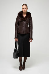 VSP - Petra - Cherry Shearling Jacket