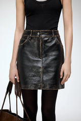 VSP - Beste - Black Leather Skirt