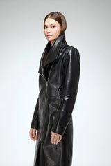 VSP - Vespera - Black Leather Coat