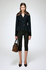 Beatrix - Veste en laine noire