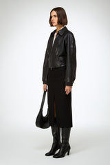 VSP - Silvia - Black Leather Jacket