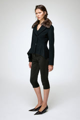 Beatrix - Veste en laine noire