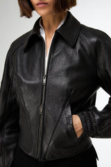 VSP - Silvia - Black Leather Jacket