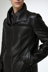 Riccardo - Black Leather Jacket