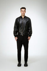 Antonio - Black Leather Jacket
