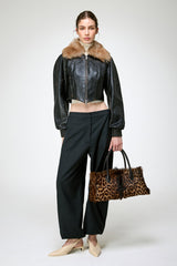 Leonor - Dark Brown Leather Jacket