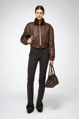 VSP - Sheela - Brown Shearling Jacket