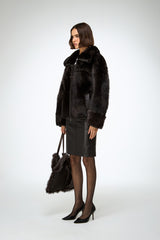 Bea - Brown Shearling Jacket
