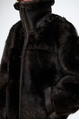 Bea - Brown Shearling Jacket
