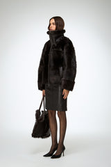 Bea - Brown Shearling Jacket