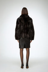 Bea - Brown Shearling Jacket