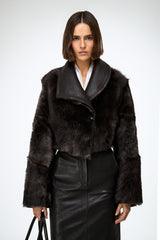 Ashley - Brown Shearling Jacket