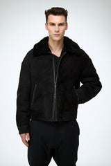 John - Black Shearling Jacket