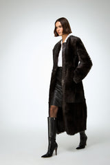 Alda - Brown Shearling Coat