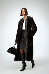 Alda - Brown Shearling Coat