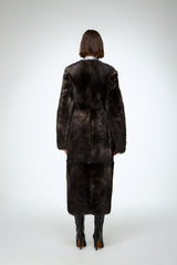 Alda - Brown Shearling Coat