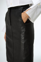 VSP - Mona - Black Leather Skirt