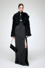 Ella - Black Shearling Jacket