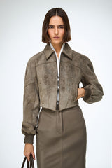 VSP - Abigail - Grey Leather Jacket