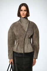 VSP - Briana - Grey Leather Jacket