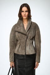 VSP - Briana - Grey Leather Jacket