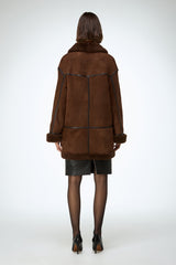 VSP - Dina - Tobacco Shearling Coat