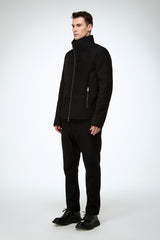 VSP - Bastien - Black Suede Shearling Jacket