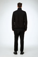 VSP - Bastien - Black Suede Shearling Jacket