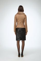 Vittoria - Sand Shearling Jacket