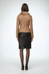 Vittoria - Sand Shearling Jacket