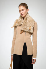 VSP - Jacotte - Brown Leather Neckwarmer