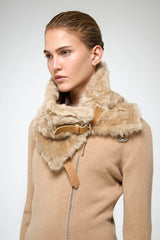 VSP - Jacotte - Brown Leather Neckwarmer
