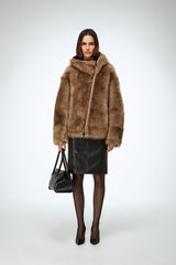 Linda - Sand Shearling Jacket