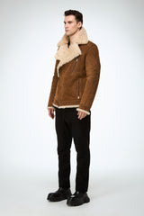 Tristan - Camel Shearling Jacket