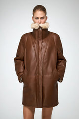 VSP - Prescillia - Brown Shearling Coat