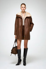 VSP - Prescillia - Brown Shearling Coat