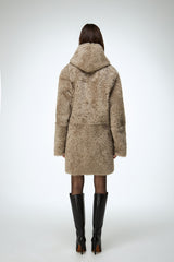 Fabiana - Stone Shearling Coat