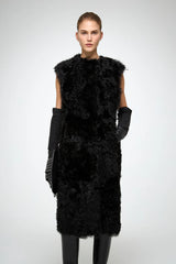 VSP - Mirella - Black Shearling Vest