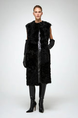 VSP - Mirella - Black Shearling Vest