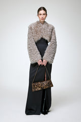 Ella - Grey Shearling Jacket